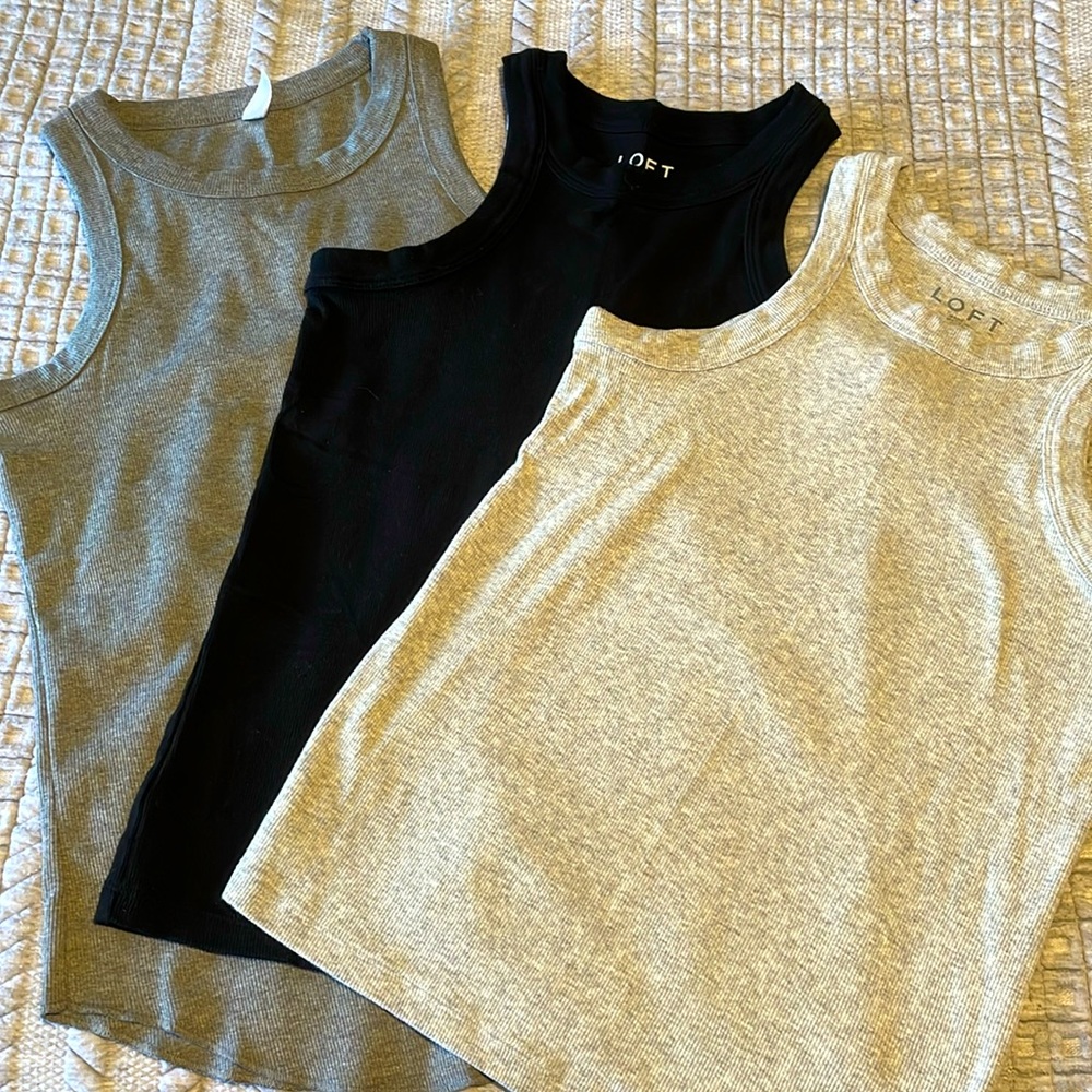 NWOT Name Brand Basic Ribbed Tanks